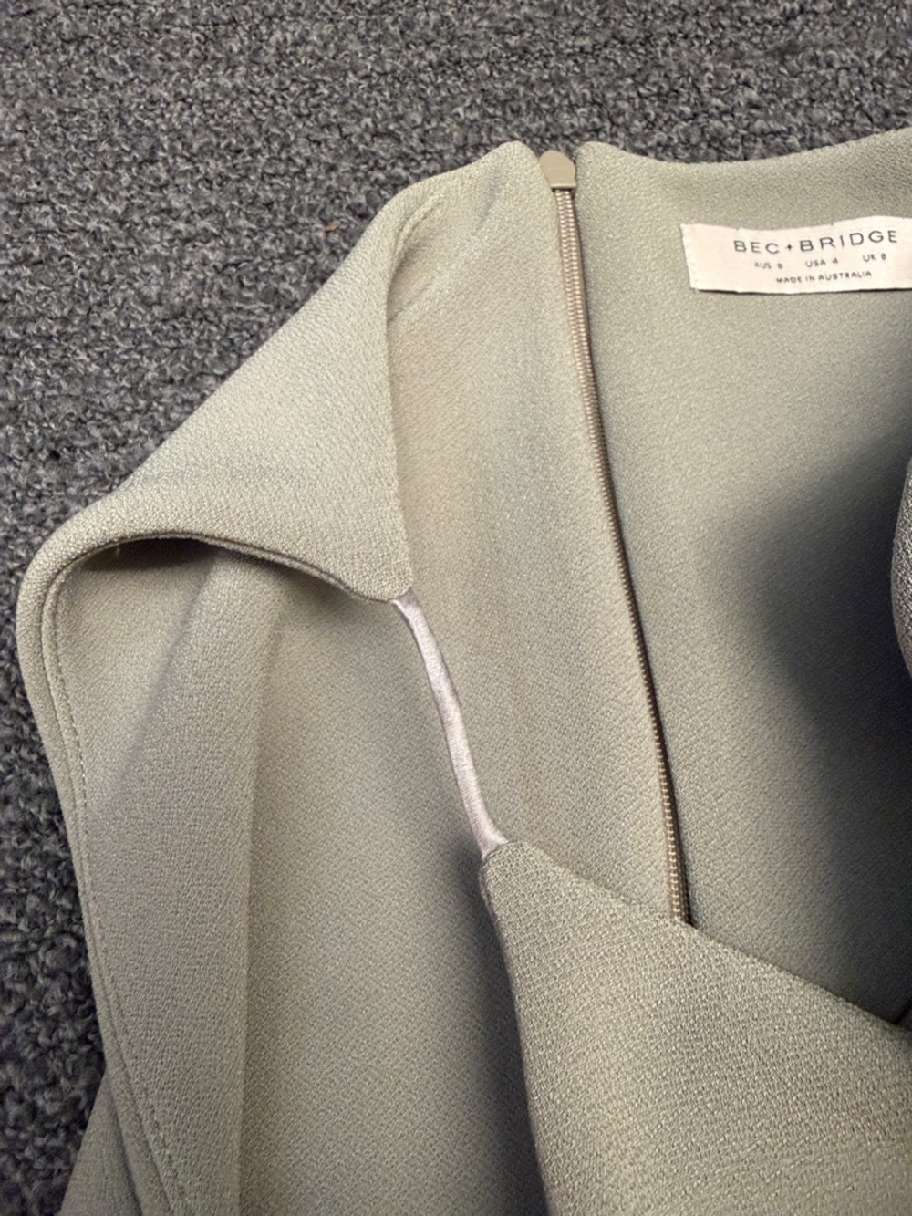 Bec + Bridge Be Mine Tuck Dress in Sage - Picture 5 of 15
